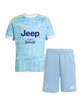 Billige Juventus Bortedraktsett Barn 2025-26 Kortermet (+ Korte bukser)